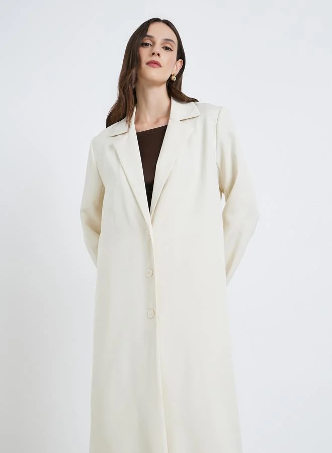 ستايلي كيمونو بليزر بأزرار وياقة نوتش